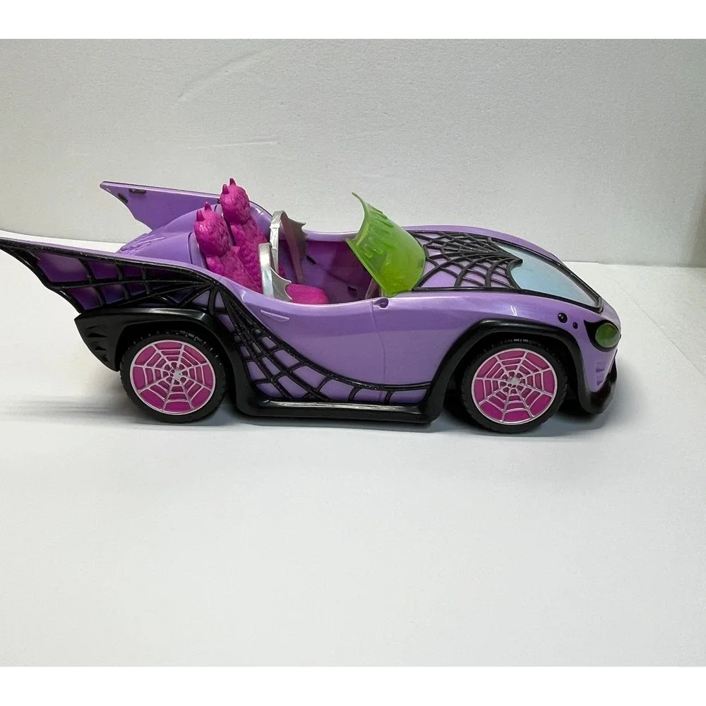 Monster High Purple Ghoul Spiderweb Convertible Car 2022 Toy‎ Kids Play Vehicle